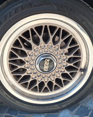 cerchi bbs originali gommati mercedes 190 w201 r16