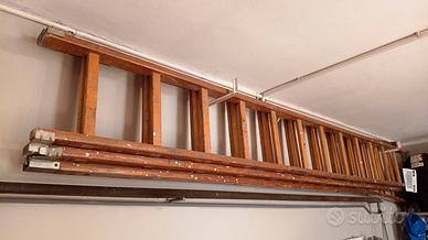 SCALA IN LEGNO 3 PEZZI ALLUNGABILE