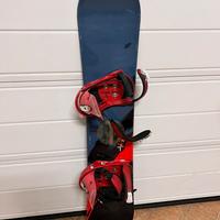 Snowboard Crazy Creek 120 cm e Attacchi Burton