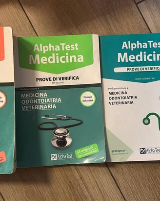 libri Alpha Test Medicina, Odontoiatria e Veterina