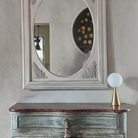 Specchio in legno bianco shabby chic