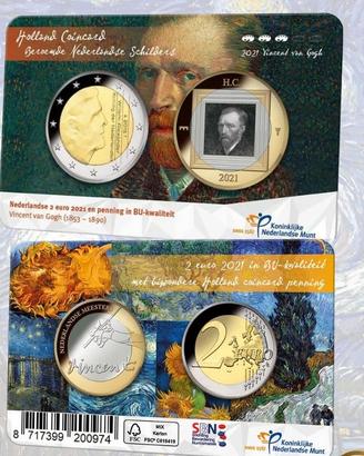 2 Serie monete Pittori Olandesi Van Gogh e Verneer