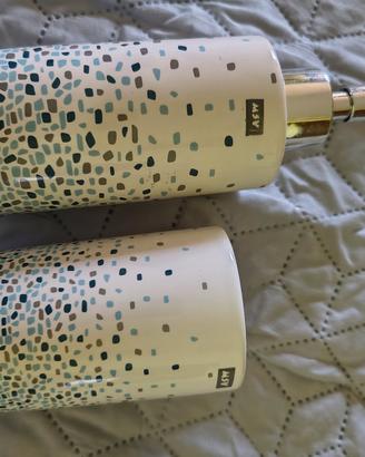 set bagno ceramica e metallo 