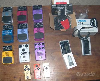 12 PEDALI Overdrive,Distortion,Phaser,Rev,Dualfoot