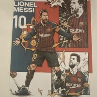 Poster Lionel Messi Barcellona numero 10