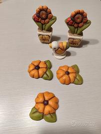 calamite e vasetti per bellezza arredamento 