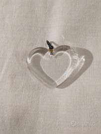 Ciondolo Cuore, Cristallo, Val Saint Lambert