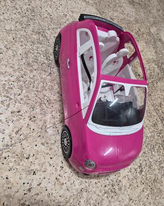 Auto Barbie Fiat 500 rosa – macchina giocattolo co