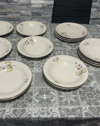 Servizio piatti vintage porcellana tedesca Rottene