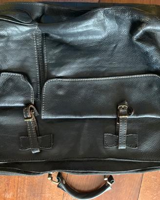Cartella vintage in pelle
