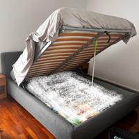 Letto matrimoniale contenitore  con materasso 