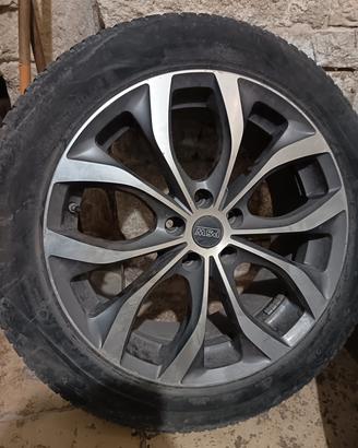 4 Cerchi in lega da 18" bicolore per jeep/fiat

