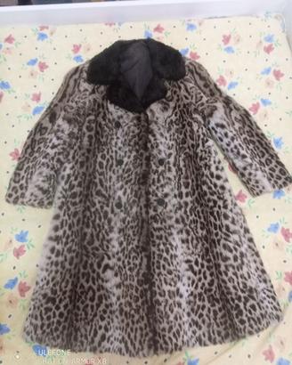 PELLICCIA DI OCELOT CON COLLO DI VISONE