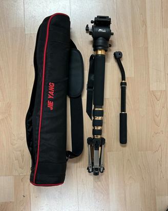cavalletto video monopiede  in carbonio