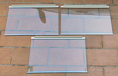 3 ripiani vetro frigo Safety glass con bordo