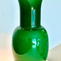 Vaso Aureliano Toso opalino verde antiquariato