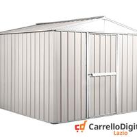 Box porta attrezzi in lamiera 276x260 bianco