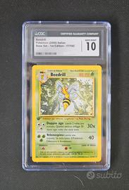 Carta pokemon Beedrill POP 1 CGC 10 17/102 ita Set