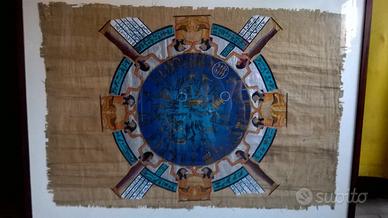 Pergamena rappresentante orologio universale