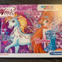 Puzzle bambini Winx cin effetto glitter - 104 pz