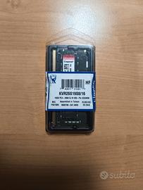 RAM notebook portatile 16GB DDR4-2666 Kingston