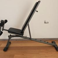 Panca BA530 pesi, piana, inclinata, gambe