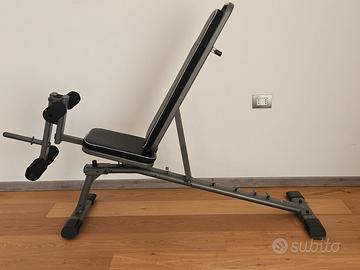 Panca BA530 pesi, piana, inclinata, gambe