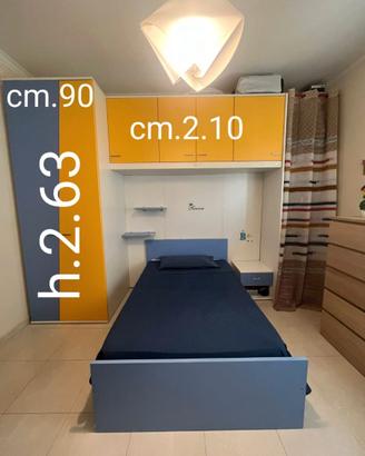 Cameretta a Ponte DOIMO Cityline – Giallo/Azzurro