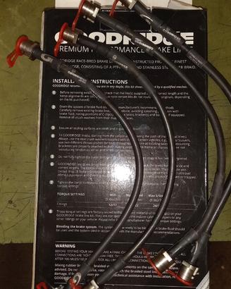 Porsche 991 e Boxster 981/718 Tubi freno GOODRIDGE