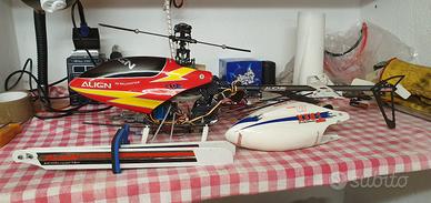 T-Rex 450 + radio e valigia rigida