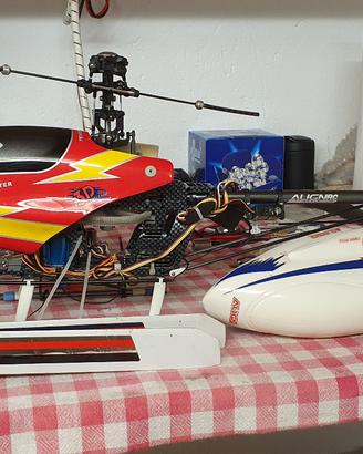 T-Rex 450 + radio e valigia rigida