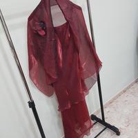 Abito Rosso Lungo Donna 48