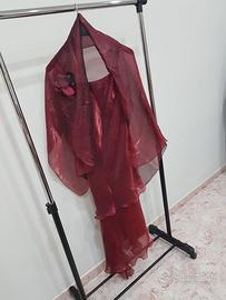 Abito Rosso Lungo Donna 48