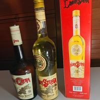Lotto 2 bottiglie vintage Strega, liquore e cream