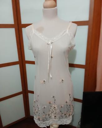 set camicie da notte donna tulle 