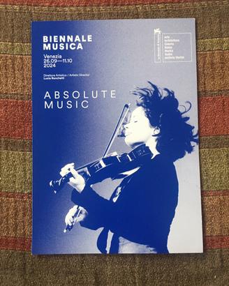 Cartolina-calendario Biennale Musica 2024