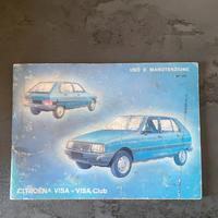 Libretto uso e manutenzione citroen Visa Club