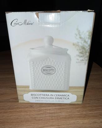 Biscottiera Nido D'Ape In Ceramica