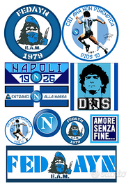 10 ADESIVI ULTRAS FEDAYN NAPOLI CURVA B