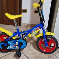 Bici bimbo Sonic 16' come nuova + rotelle