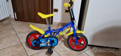 Bici bimbo Sonic 16' come nuova + rotelle