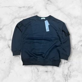 Felpa Stone Island nera uomo