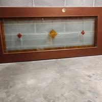 PORTA SCORREVOLE VETRO DECORATO