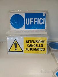 60 cartelli segnaletici misti rettangolari