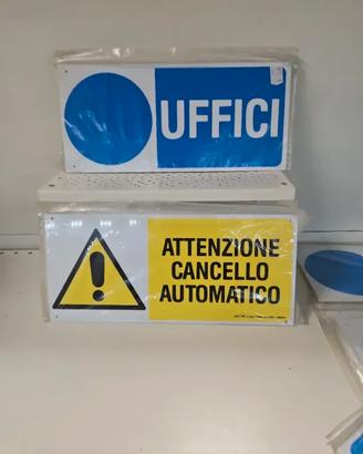 60 cartelli segnaletici misti rettangolari