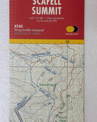 Harvey - Scafell Summit - Mappa Nuova