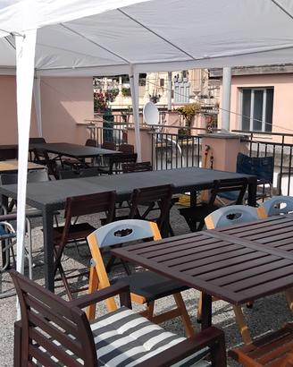 Gazebo   9x3 mt