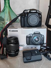 Canon EOS 2000D + 18-55mm IS II - Pari al Nuovo