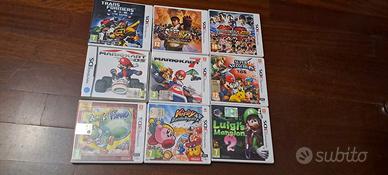 lotto 9 giochi Nintendo ds-3ds mario,.yoshi, kirby