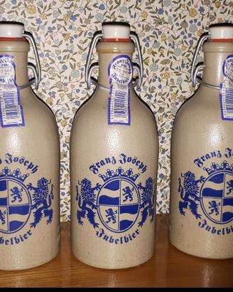 Franz Joseph Jubelbier Bottiglia di birra in gres